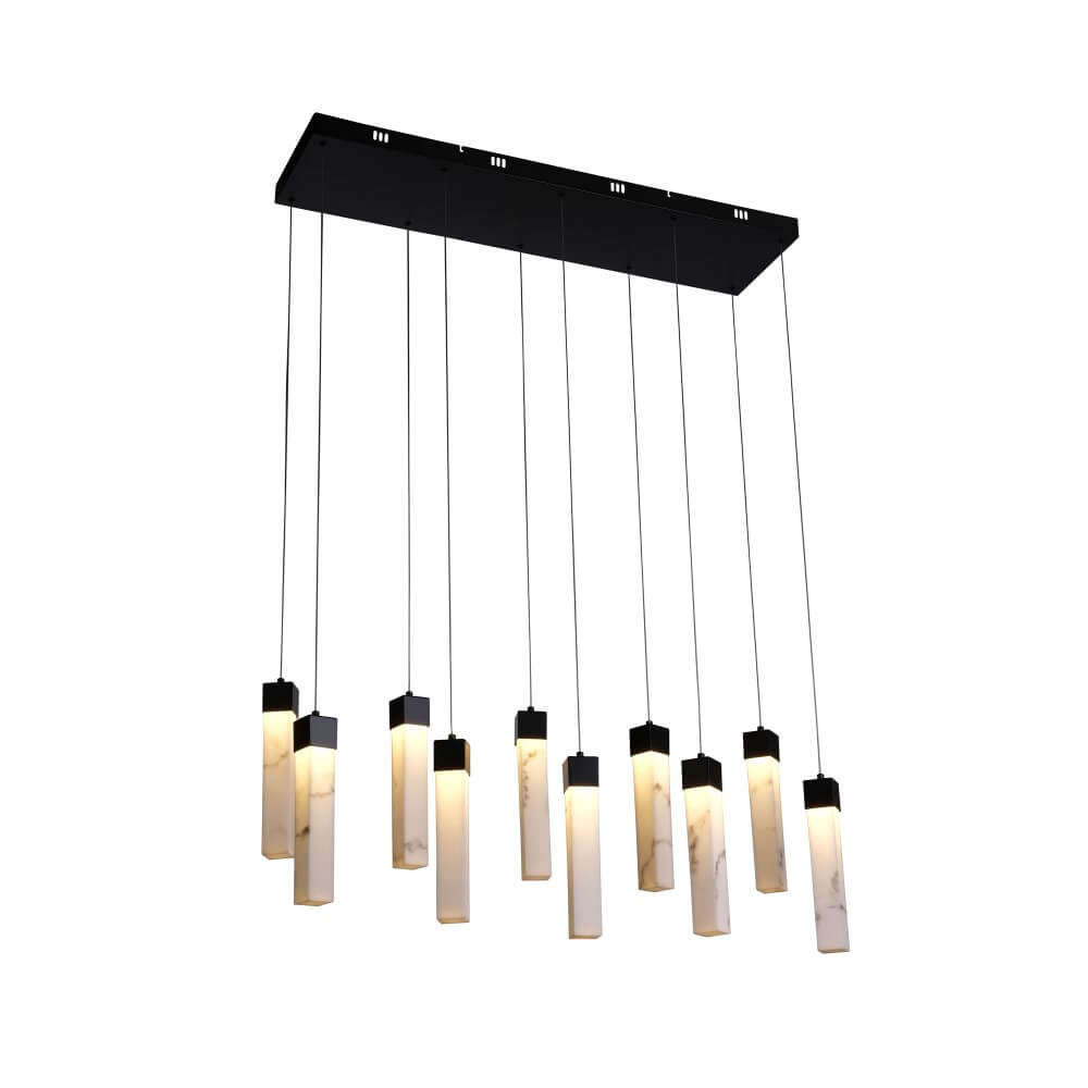 Searchlight Moonbeam 13-lichts hanglamp zwart