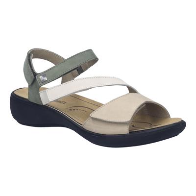 Sandale JOSEF SEIBEL "Ibiza 02, ceramic-multi", Damen, Gr. 36, beige (ceramic, multi), Obermaterial: 100% Rindsleder Leather cow., Schuhe Sandale