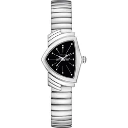Hamilton Ventura S Quartz H24211130 Sonderangebot - schwarz,silber - 24mmx36mm