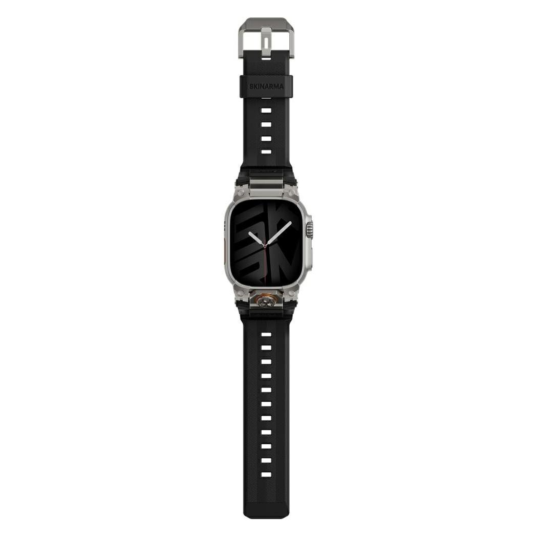 Skinarma Pasek Talon do Apple Watch Ultra 49mm czarny (Silicon, Silikon, Stainless Steel, stainless steel hardware) (Skin000461)