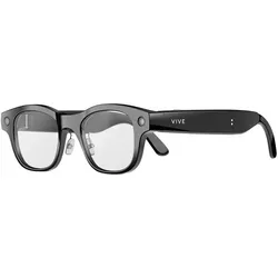 HTC Eagle AI-Brille – eckig – klare Gläser – schwarz, AR Brille, Schwarz