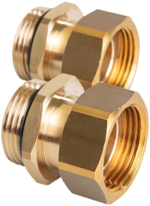 Oventrop Raccord double Cofit S 1 AGx1 ÜM, 2 voies, pour ensembles de raccordement WZ (1699085)