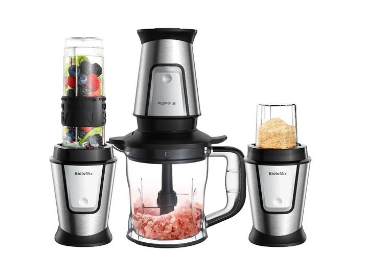 Robot Culinaire 3 En 1\, Puissance De 700 W\, Hachage\, Mélange\, Tranchage