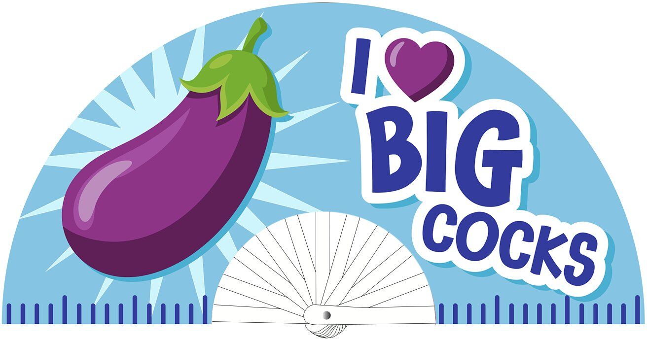 M Proud Éventail I Love Big Cocks 64cm