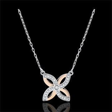Edenly Collier Frische - Sommerlilie - WeiÃŸgold, RosÃ©gold