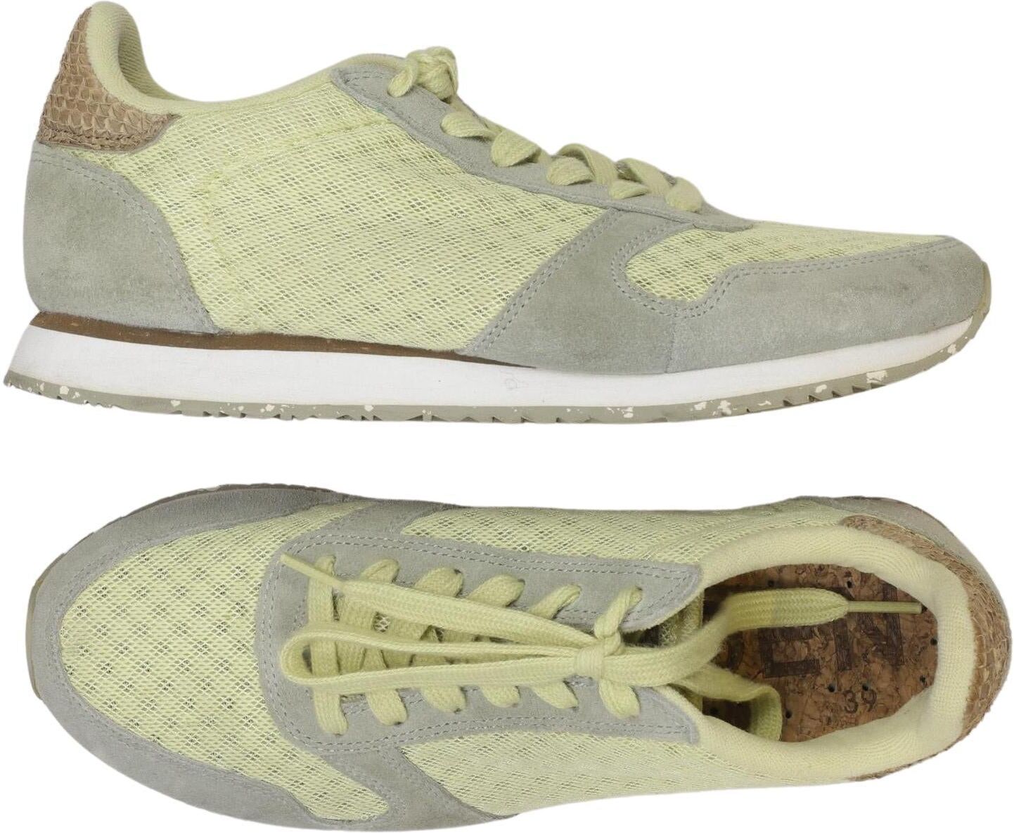 Woden Damen Sneaker, Grün, Gr. EU 39, kein / Etikett - Second Hand