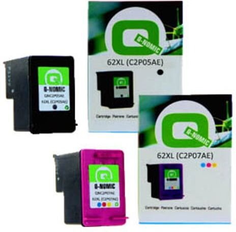 Q-Nomic Pack 62XL Cartuchos de tinta Negro + Color