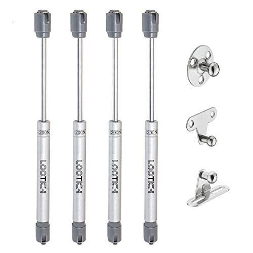 LOOTICH 200N Automatische Gasveer voor Keukenkast en Speelgoedkist - Set van 4 Soft Close Scharnieren