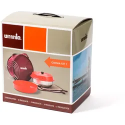 Omnia Campingbackofen Kit 1 Komplett-Set  mit Form, Aufbackgitter & Silikonform