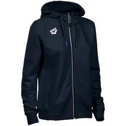 Arena, Damen, Laufjacke, W Team Hooded Jacket Panel (M), Blau, M
