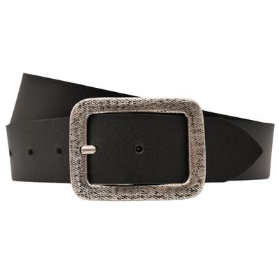 Ledergürtel ANNAMATONI "AnnaMatoni Ledergürtel Tea Ledergürtel Tea", Damen, Gr. TW80 - 95cm Gesamtlänge, schwarz (schwarz 790), 100% Leder, Gürtel Ledergürtel