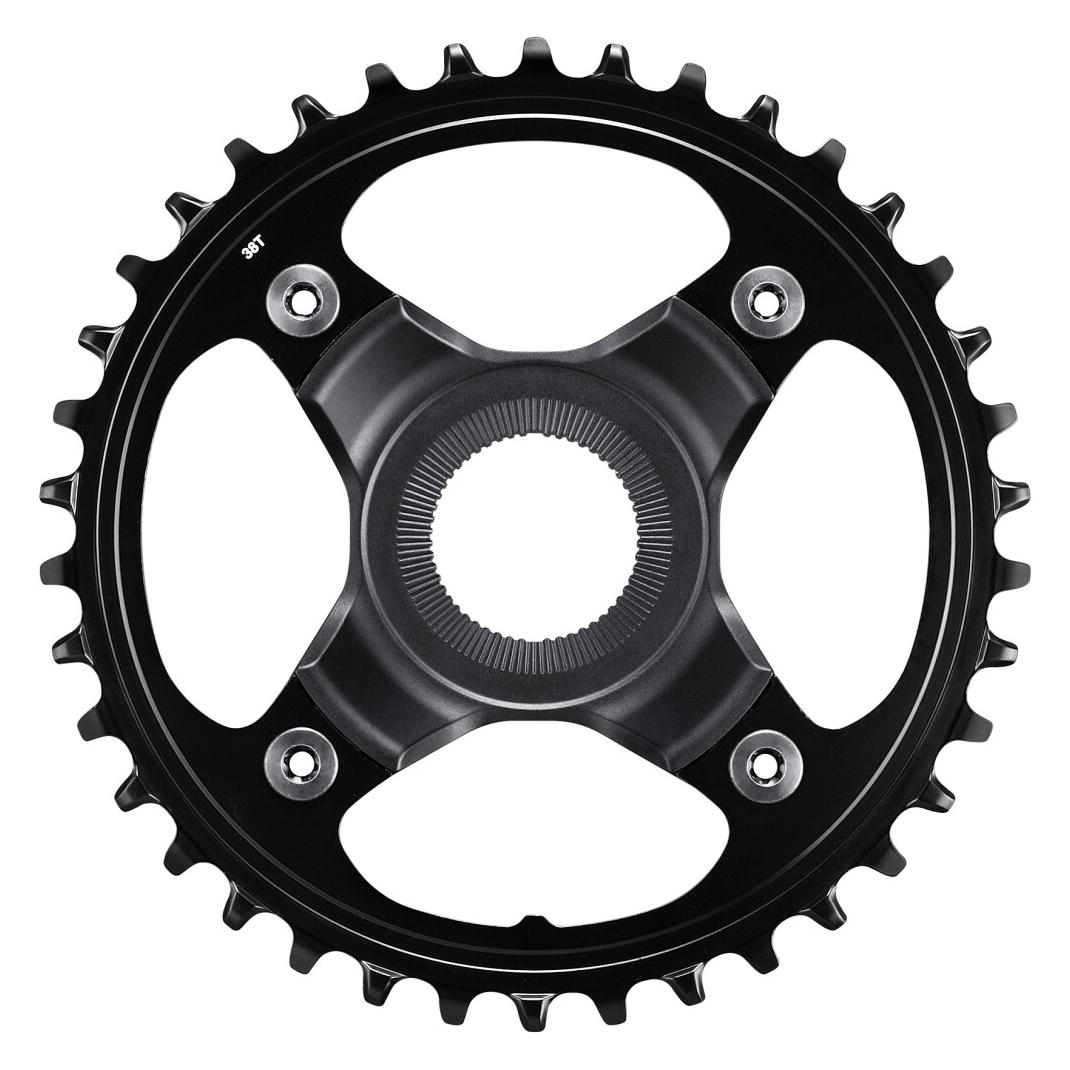 Shimano Kettenblatt STEPS SM-CRE80 38 Zä B55 mm Kettenlinie schwarz (38) (ISMCRE80B55A8XL)