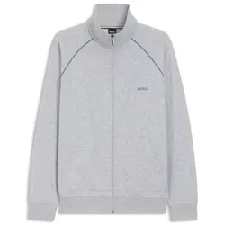 BOSS Mix and Match Zip Jacket Graumelliert Baumwolle Large Herren
