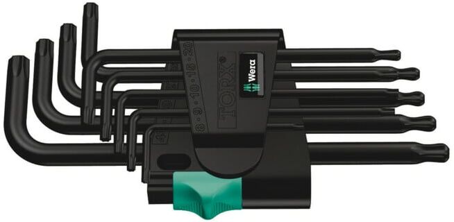 Wera 967 PKL/9 TX Jeu de clés à molette, 9 pièces, BlackLaser (05024242001)