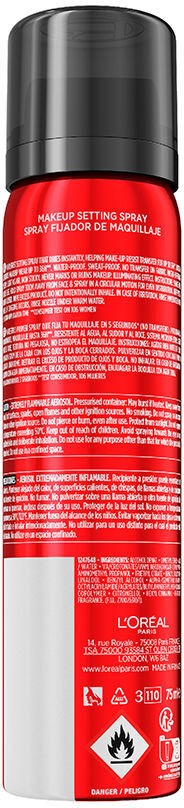 L'Oréal París Spray fixateur de maquillage Infaillible 75 ml