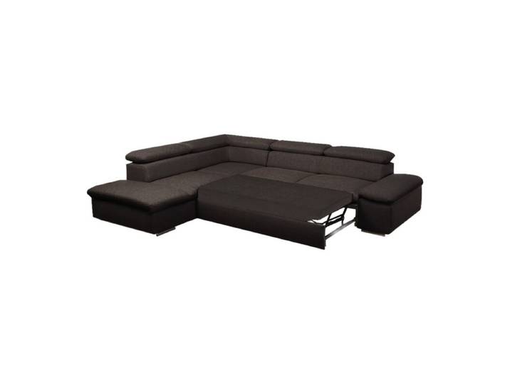 Polsteria Alcudia Ecksofa mit optionaler Schlaffunktion - Flachgewebe Euphoria 16 fango - manuelle Armteilverstellung &amp; manuelle Kopfteilverstellung &amp; S manuelle Armteilverstellung, manuelle Kopfteilverstellung, Schlaffunktion Modern