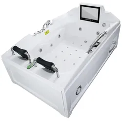 AcquaVapore Whirlpool Vollausstattung Pool Badewanne Wanne mit TV T18L 188x120cm