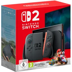 Nintendo Switch 2 + Mario Kart World, Nintendo Switch 2, Schwarz, Analog / Digit...