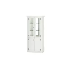 maison bleue Vitrine  Petit Chalet ¦ weiß ¦ Maße (cm): B: 92 H: 191 T: 44.0