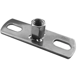 Halter, Doppelbefestigungsplatten Edelstahl (Ausführung: M8)