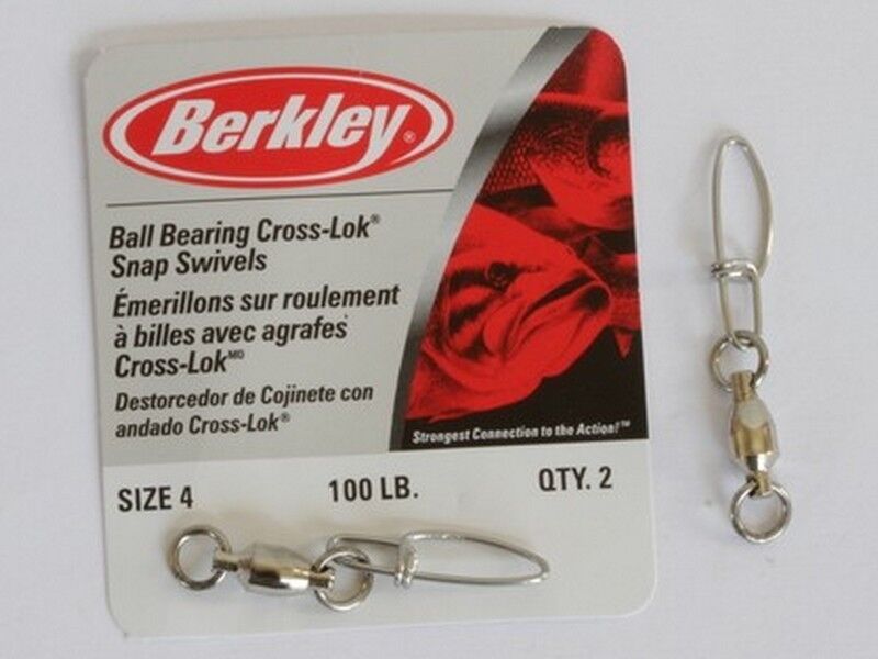 Berkley Ball Bearing Cross-Lok Snap Swivels