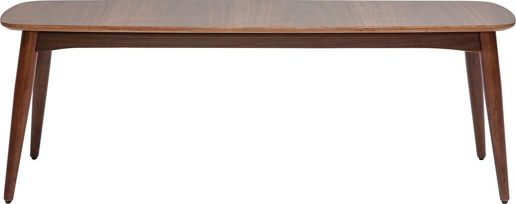 Miliboo Banc vintage bois foncé noyer L130 cm NORDECO