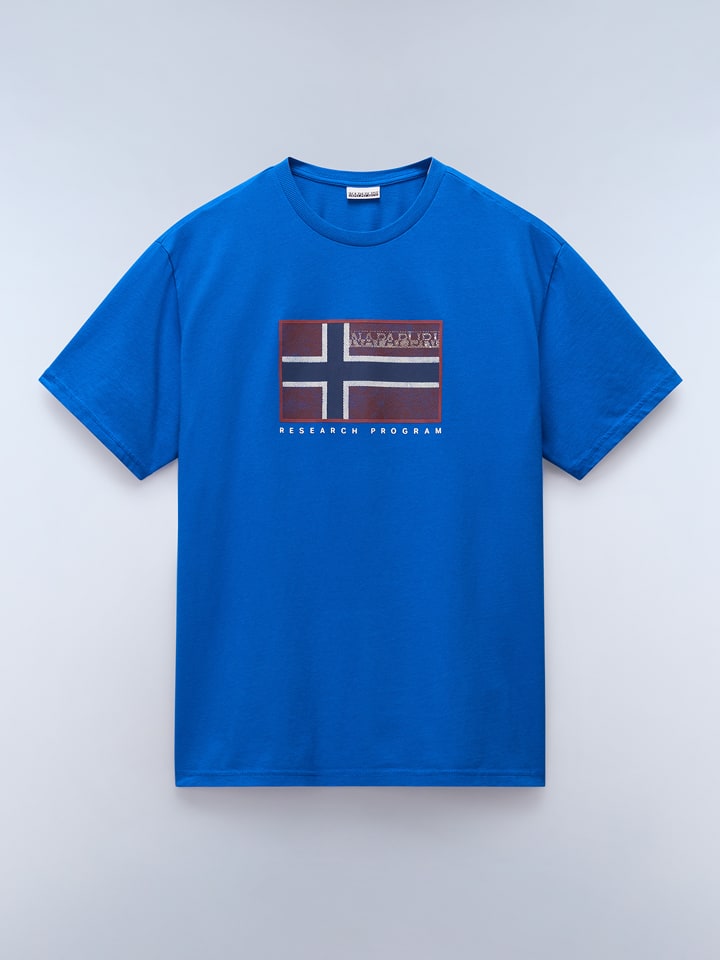 NAPAPIJRY Shirt "Semiles" in Blau - XXL
