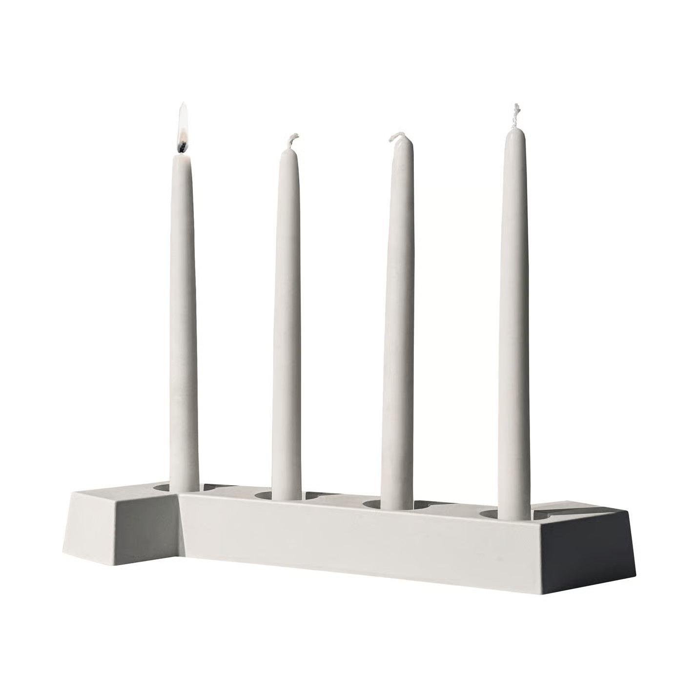 SMD Design Adventskandelaar Wit met 4 lichtjes