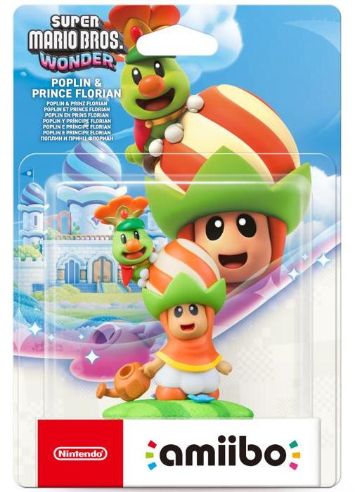 Amiibo Poplin en Prins Florian figuren Super Mario collectie compatibel met Nintendo Switch