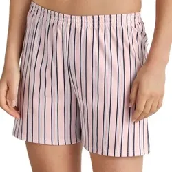 Calida Favourites Sleep Shorts Rosa gestreift Baumwolle Large Damen