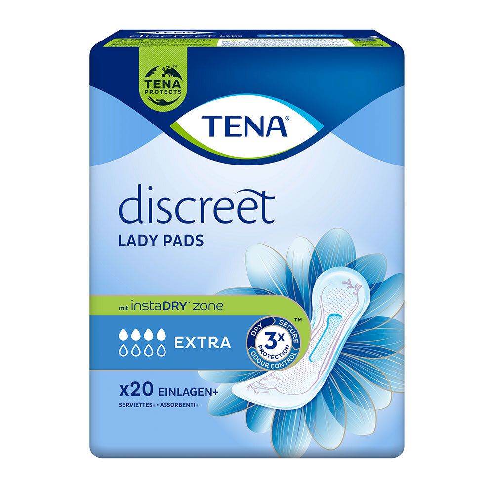 Tena Lady Discreet Inkontinenz Einlagen extra 20 St Binden