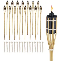 Relaxdays, Fackel, 16x Gartenfackel