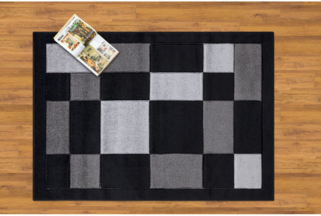Metro Bricker Geometric Area Rug Runner 80 x 300cm