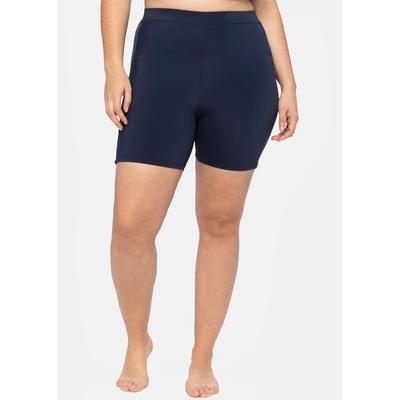 Badehose SHEEGO, Damen, Gr. 48, Normalgrößen, blau (marine), Polyamid, Badehosen Badehose
