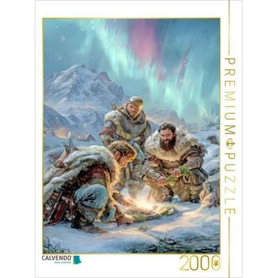 CALVENDO Puzzle Wikinger Fantasiemotive | 2000 Teile Lege-Größe 90x67cm Foto-Puzzle für glückliche Stunden
