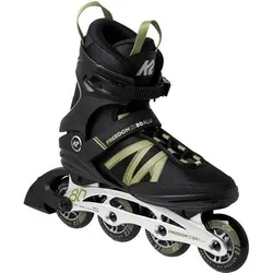 K2 Herren Inlineskates FREEDOM III 80 ALU, Größe 41,5 in Schwarz Schwarz