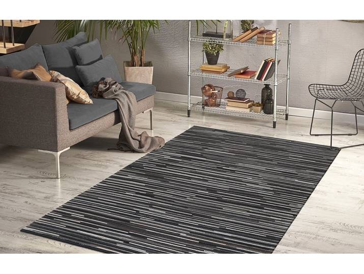 Teppich ARTE ESPINA Wild 8023 , grau (dunkelgrau), B:170cm H:14mm L:240cm, Rindsleder, Teppiche, Teppich, Luxuriöser Teppich in Spitzenqualität, Naturmaterialien