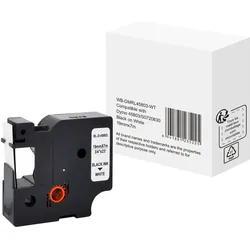 Schriftband wie Dymo S0720830 19mmx7m schwarz auf weiß