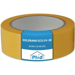 Plid, Klebeband, Goldband Malerkrepp Wasserabweisend- Malerklebeband Nassfest, 10 Rollen (38 mm)
