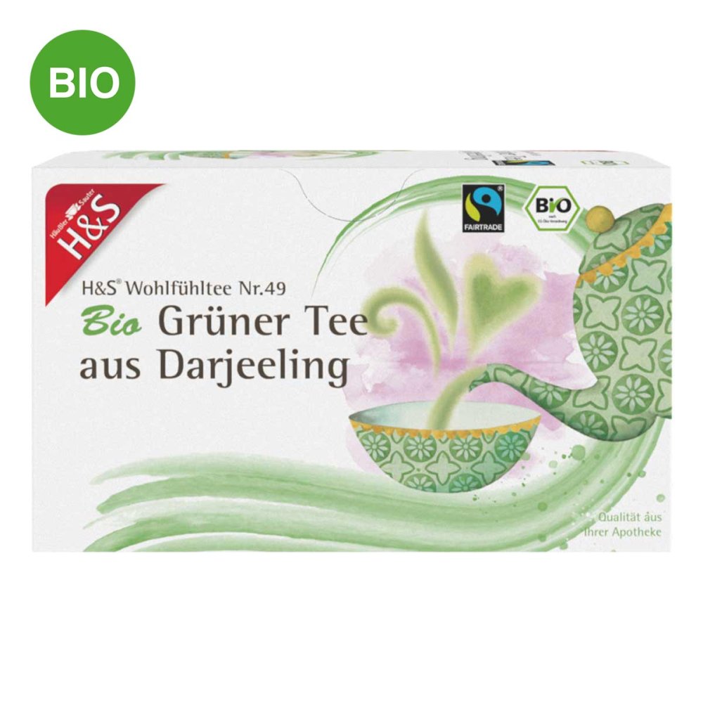 H&S Tee - Gesellschaft mbH & Co. H&S Bio Grüner Tee aus Darjeeling Filterbeutel 17442512