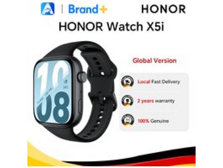 HONOR Watch X5i, Globale Versie, 2026 HONOR Smartwatch, 1,97 inch AMOLED-scherm met dunne rand, 21 dagen batterijduur, 109 sportmodi