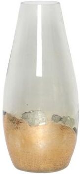 Sagebrook Home Modern Glam Glass Cylinder Dipped Vase