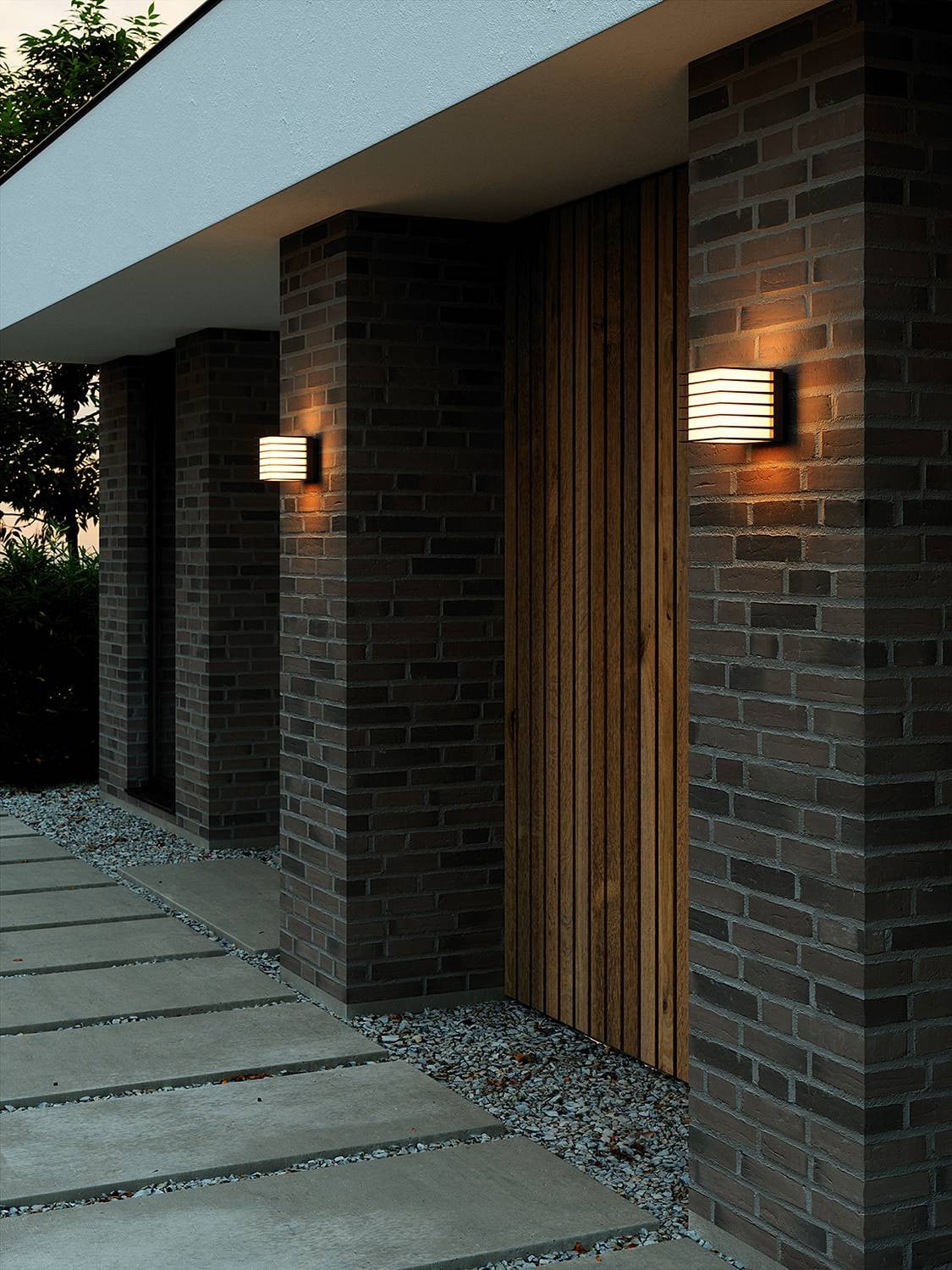 Nordlux Fluctus LED buitenwandlamp zwart vierkant