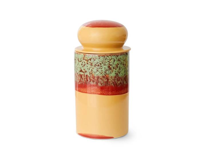 HKliving - 70's Aufbewahrungsdose, 1 l, cove