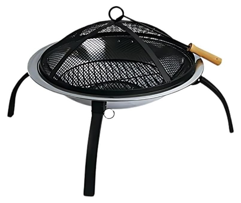Solidchoice Stalen Vuurschaal met Grill 75 cm