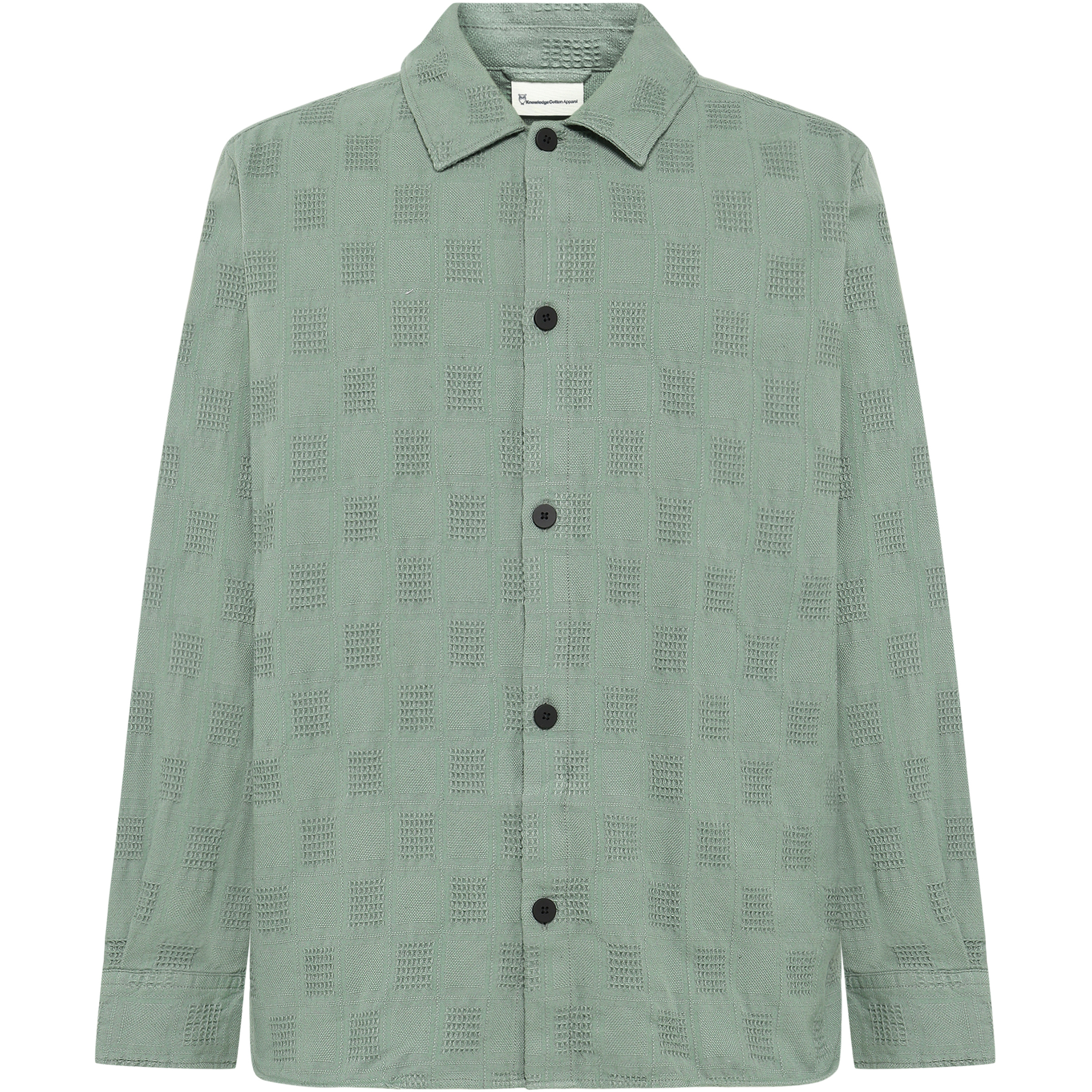 KnowledgeCotton Apparel Loose Structure Herren Freizeitjacke, Parkas grau Größe M Lifestyle Hautfreundlich