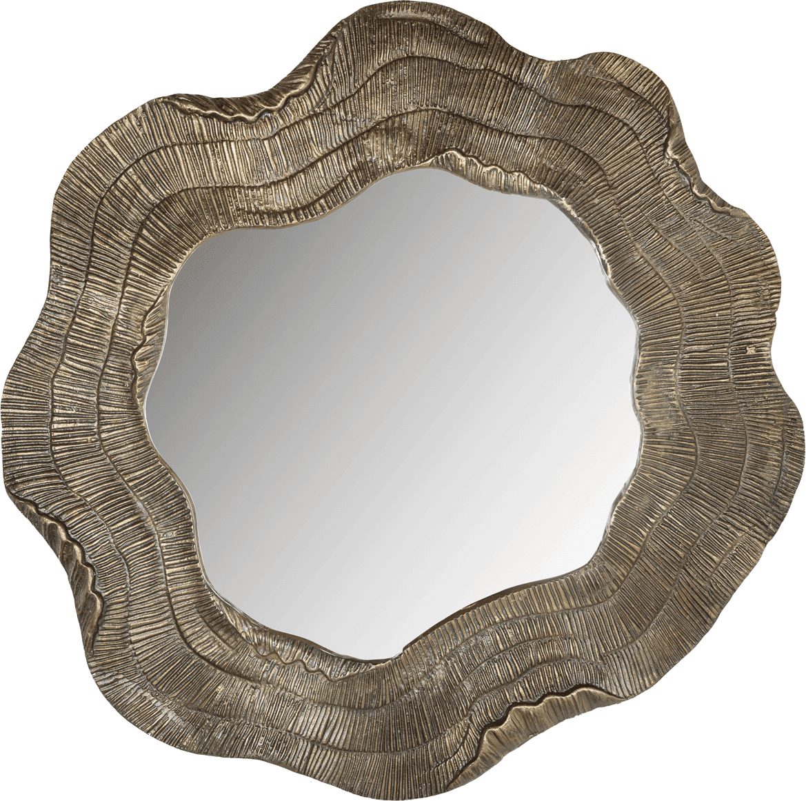 Orielle Gold Abstract Mirror