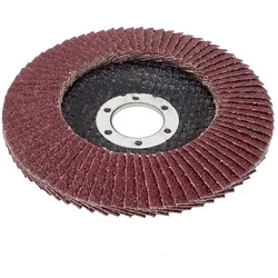 20x Fächerschleifscheiben115mm flach K100 Braun