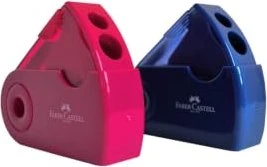 Faber-Castell Spitzer Doppelspitzdose Sleeve rot/blau
