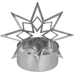 Teelichthalter Vano Rautenstern silber